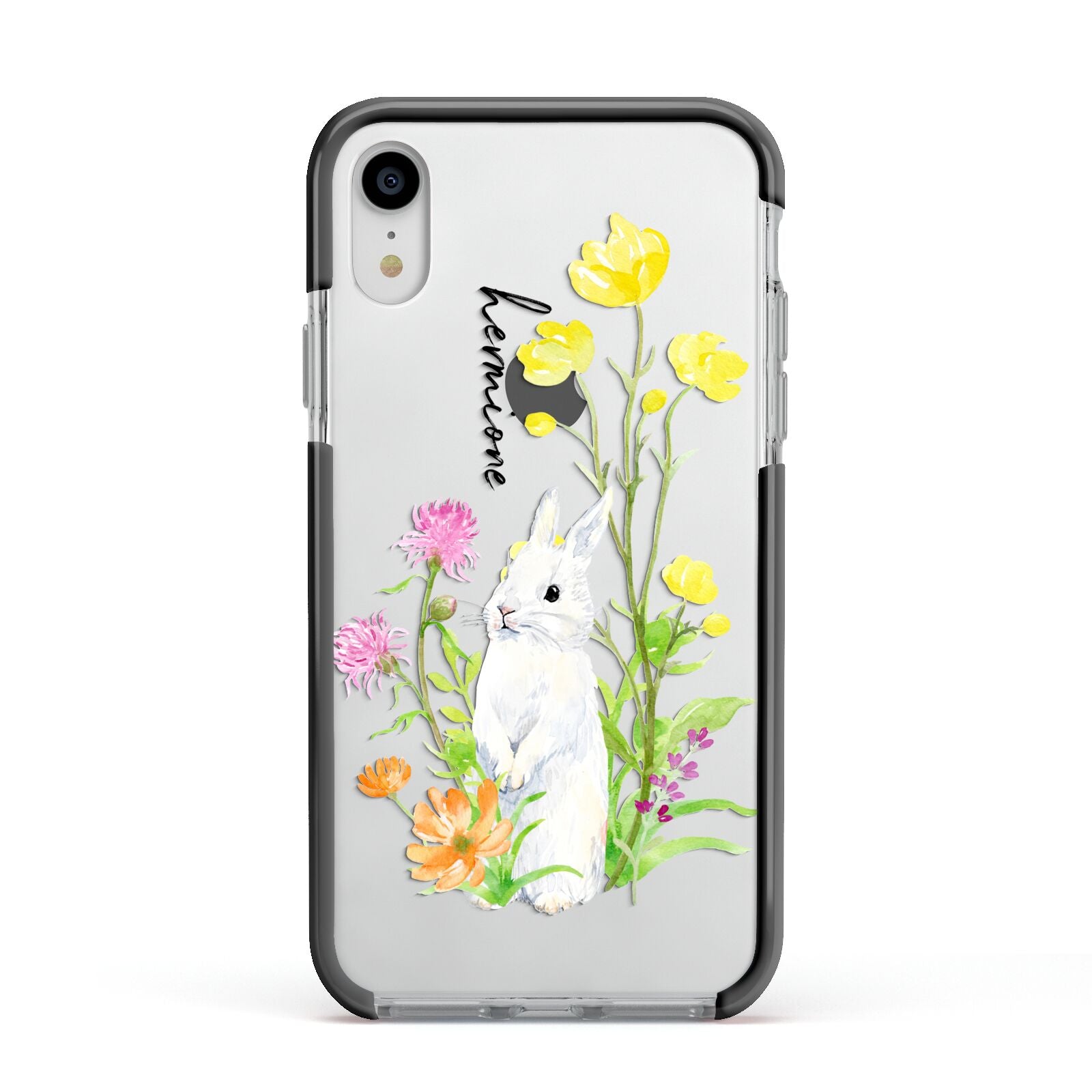 Plating Rabbit Design Phone Case With Star Paper