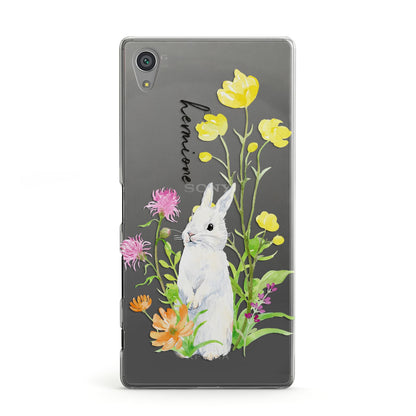 Personalised Bunny Rabbit Sony Xperia Case