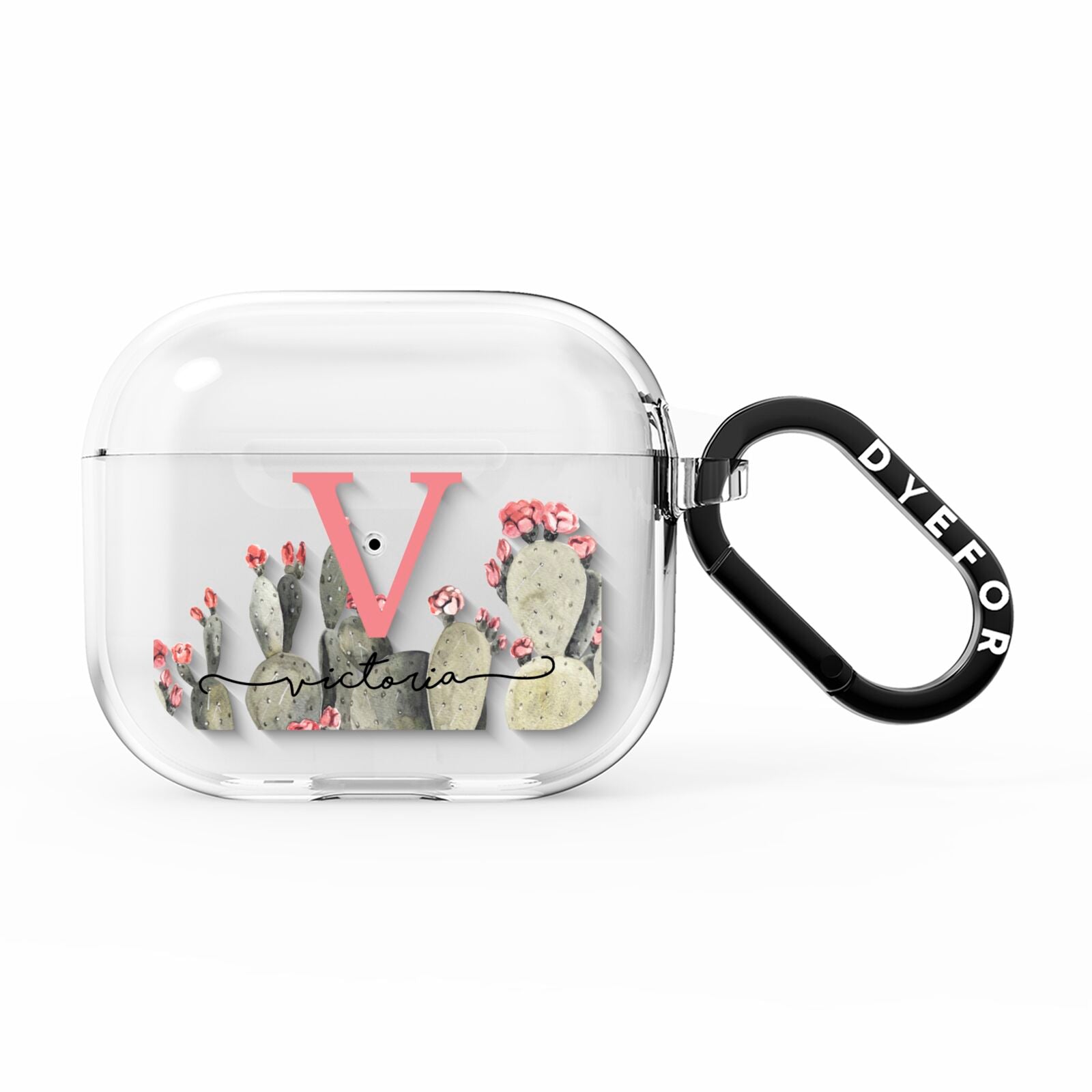 Personalised Cacti AirPods Clear Case 3rd Gen