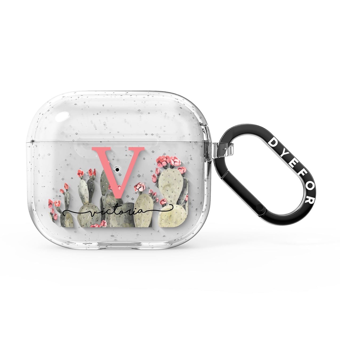 Personalised Cacti AirPods Glitter Case 3rd Gen