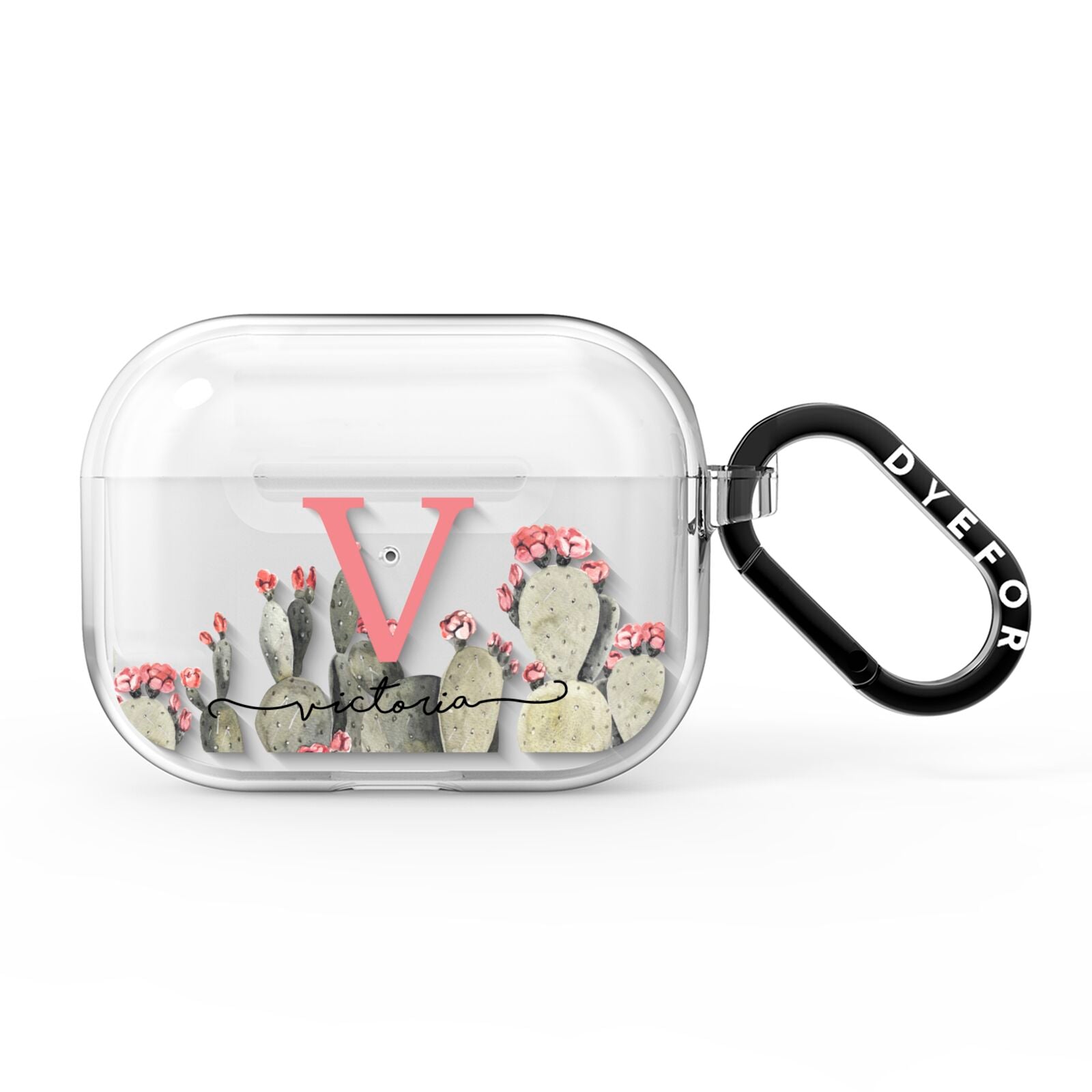 Personalised Cacti AirPods Pro Clear Case