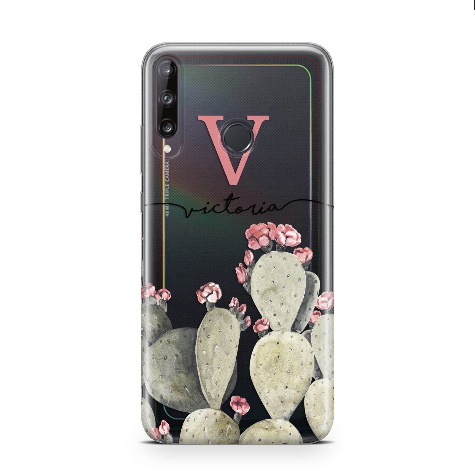 Personalised Cacti Huawei P40 Lite E Phone Case