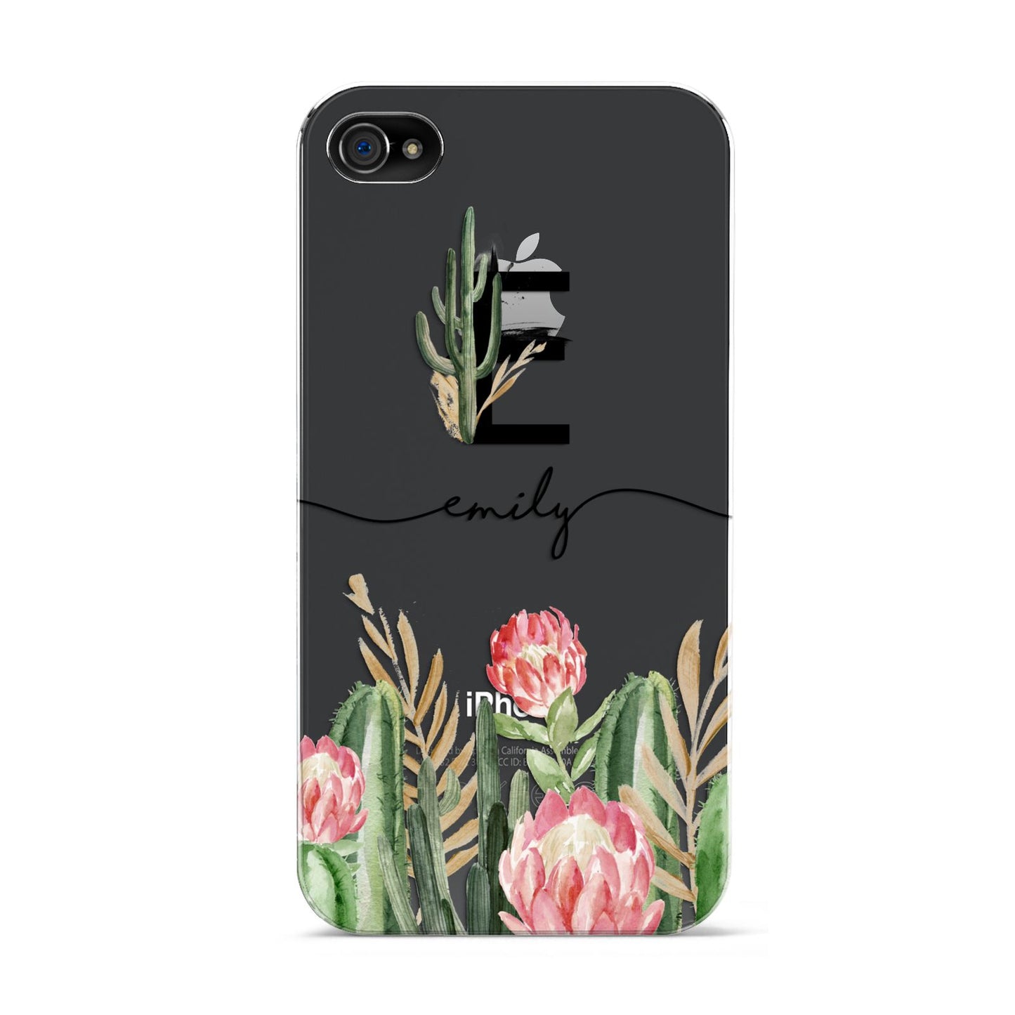 Personalised Cactus Apple iPhone 4s Case