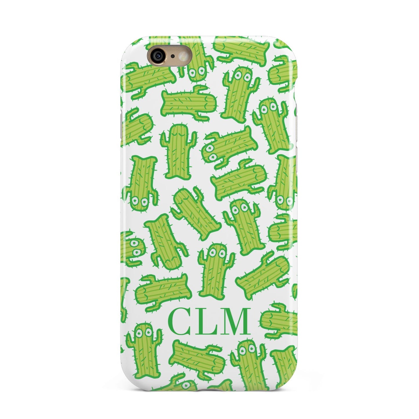 Personalised Cactus Initials Apple iPhone 6 3D Tough Case