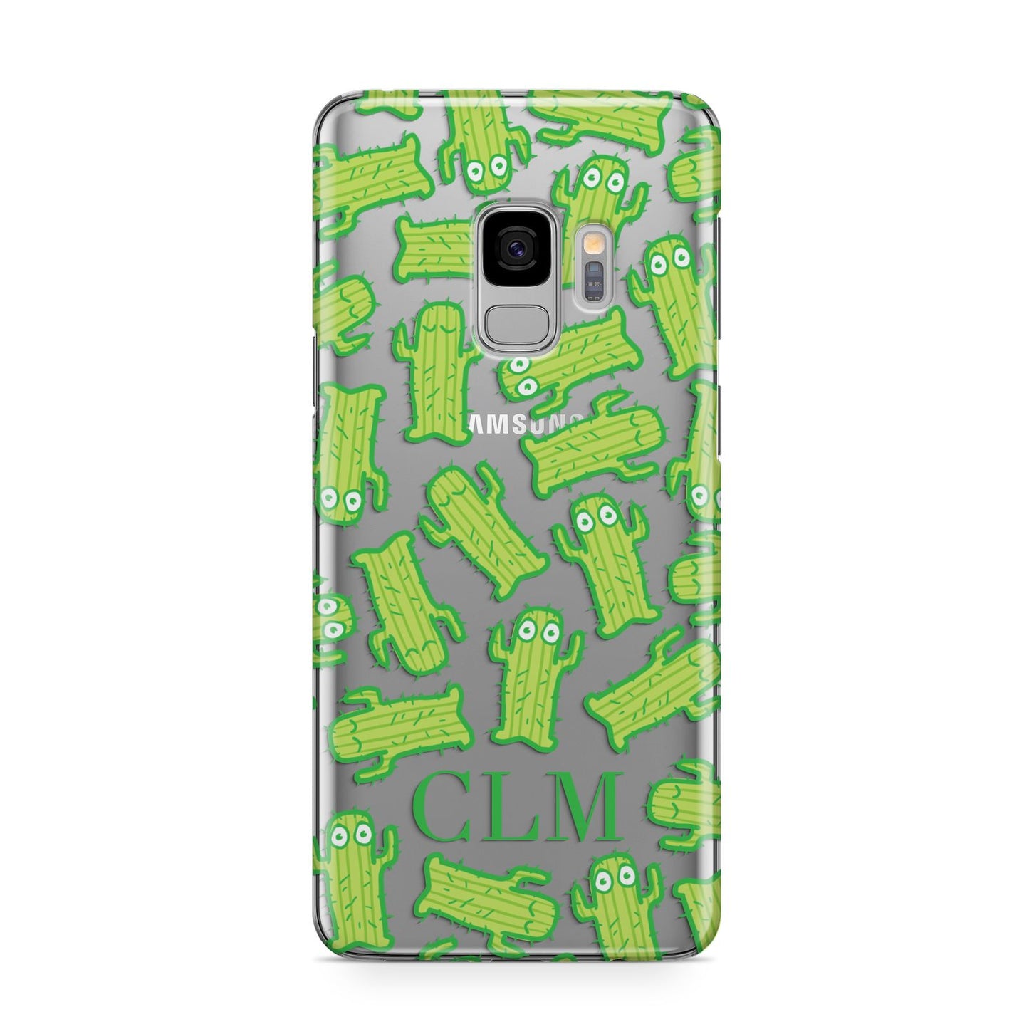 Personalised Cactus Initials Samsung Galaxy S9 Case