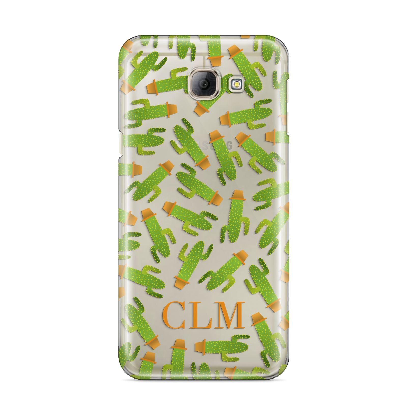 Personalised Cactus Monogram Samsung Galaxy A8 2016 Case