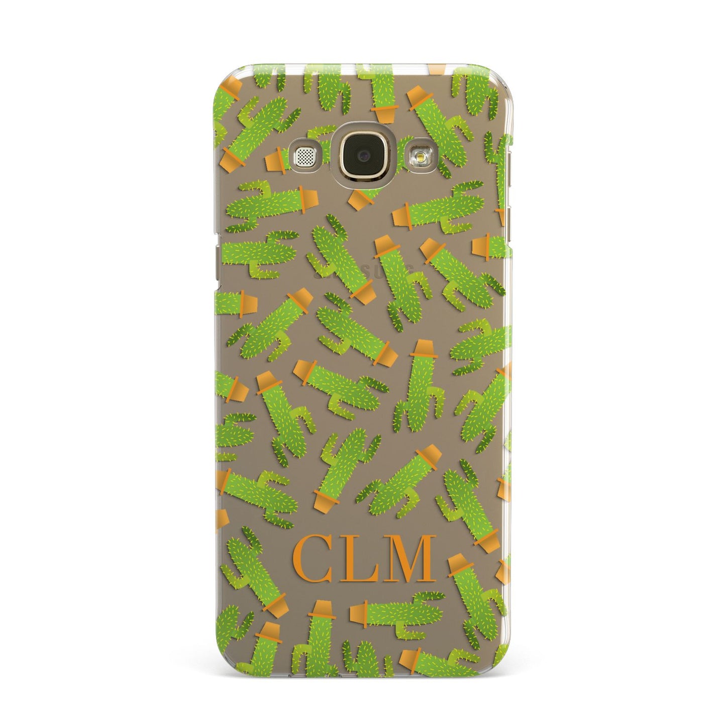 Personalised Cactus Monogram Samsung Galaxy A8 Case