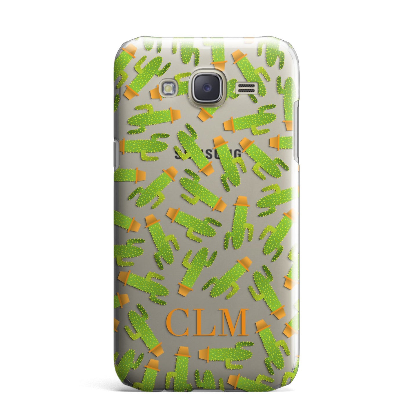 Personalised Cactus Monogram Samsung Galaxy J7 Case