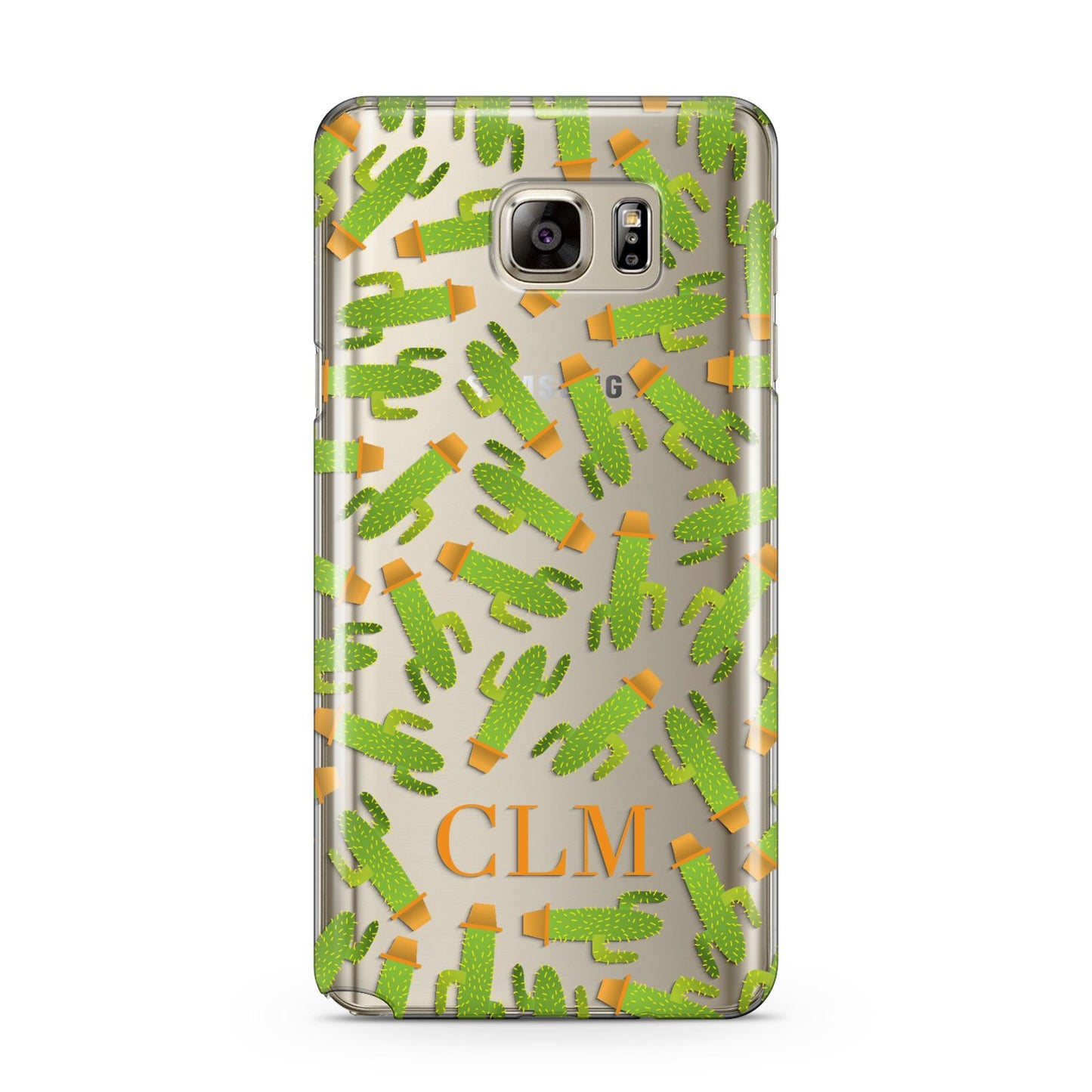 Personalised Cactus Monogram Samsung Galaxy Note 5 Case