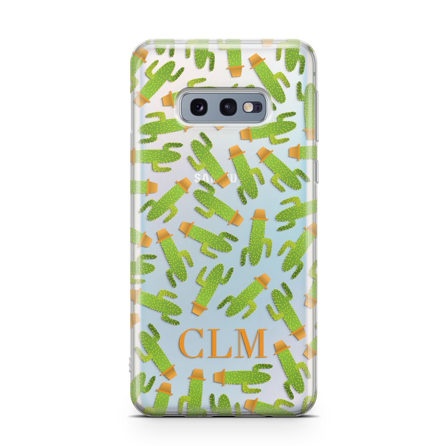 Personalised Cactus Monogram Samsung Galaxy S10E Case