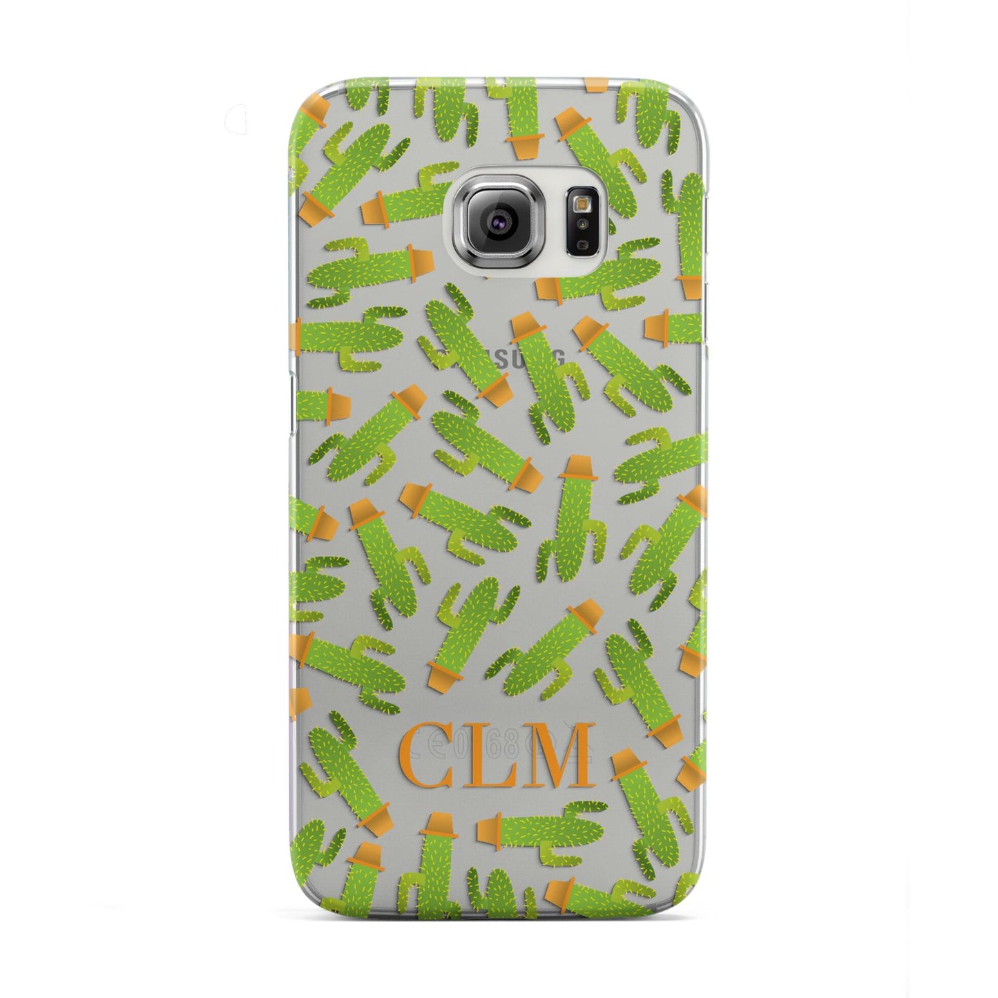 Personalised Cactus Monogram Samsung Galaxy S6 Edge Case