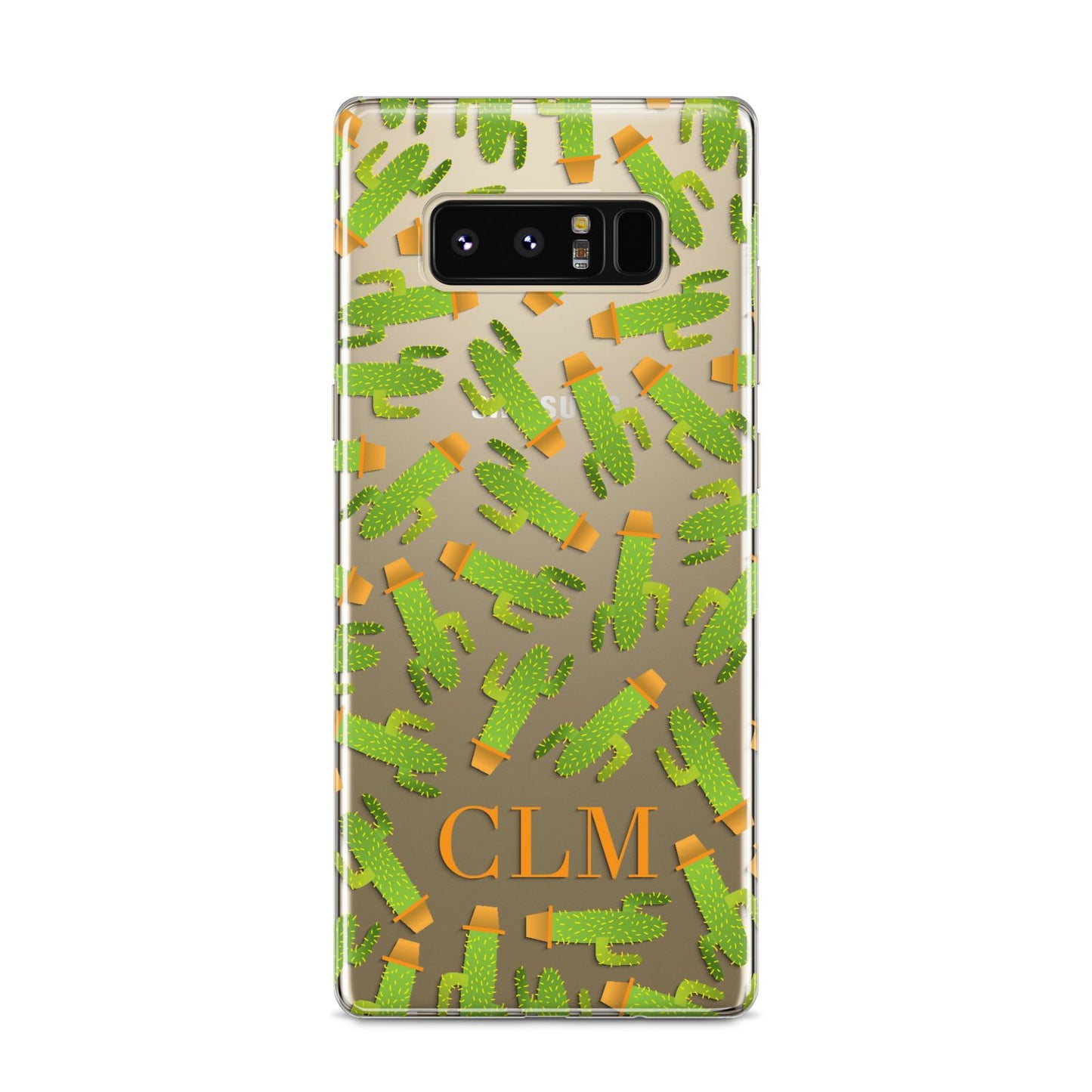 Personalised Cactus Monogram Samsung Galaxy S8 Case