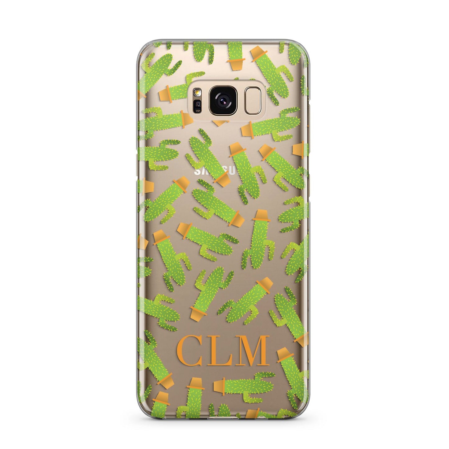 Personalised Cactus Monogram Samsung Galaxy S8 Plus Case