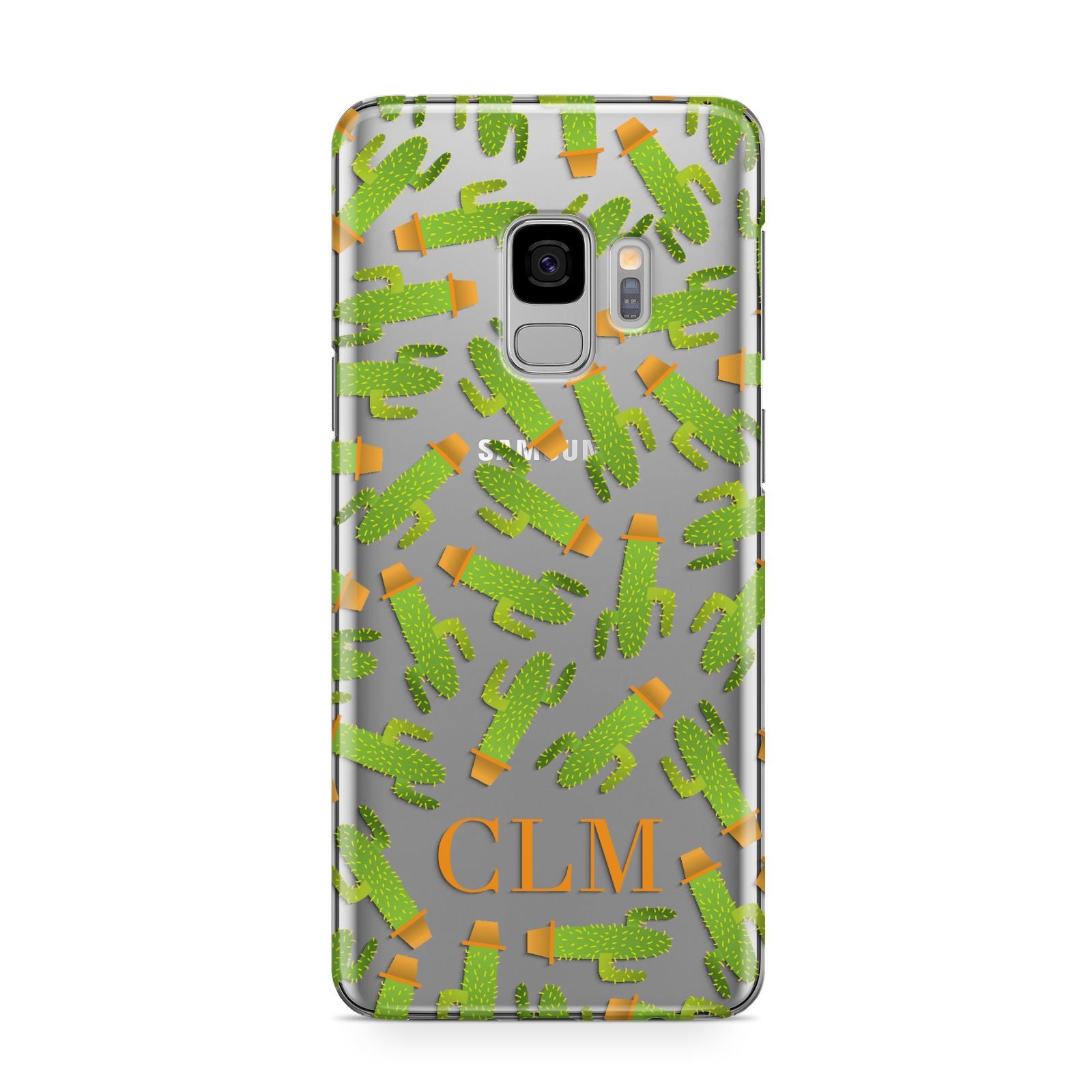 Personalised Cactus Monogram Samsung Galaxy S9 Case