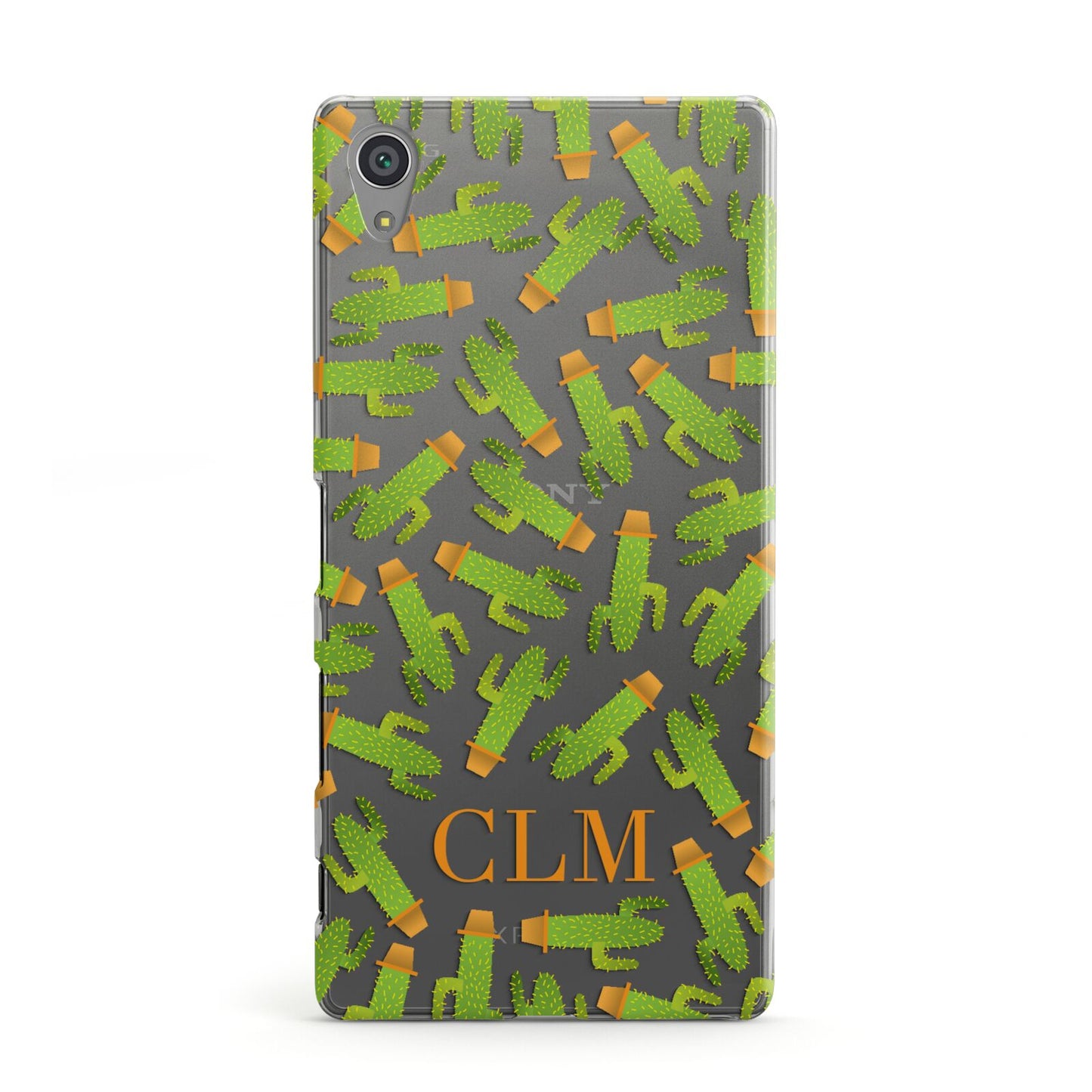 Personalised Cactus Monogram Sony Xperia Case