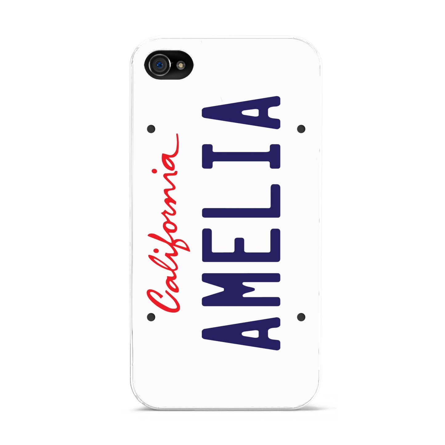 Personalised California License Plate Apple iPhone 4s Case