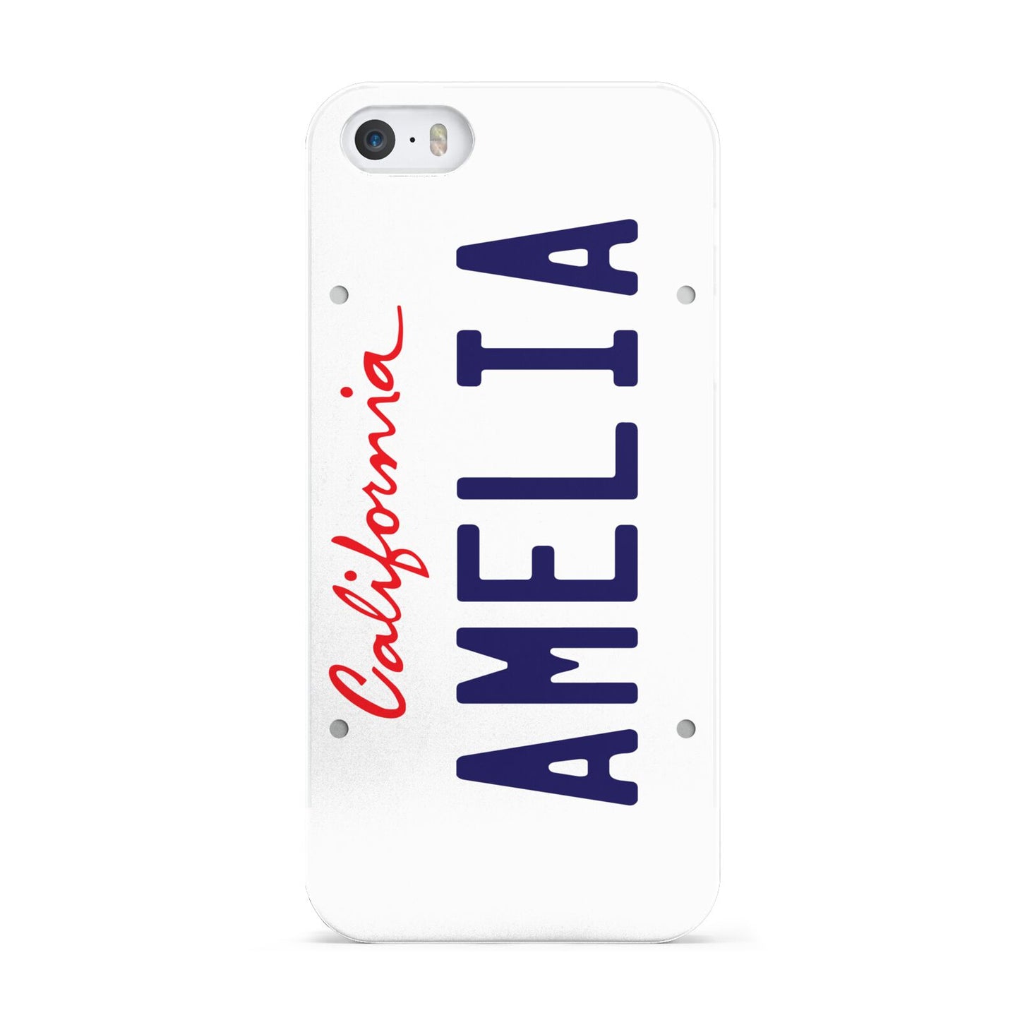 Personalised California License Plate Apple iPhone 5 Case