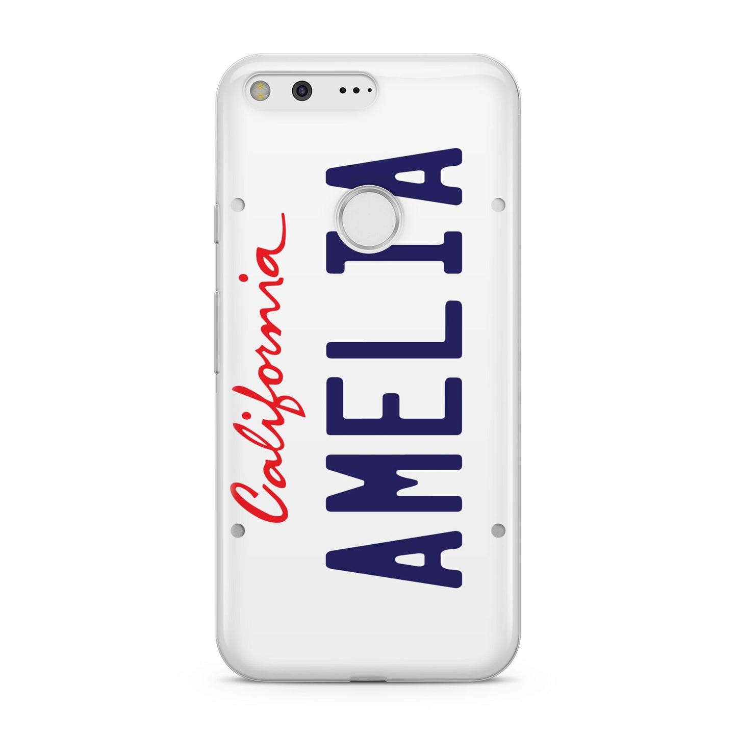 Personalised California License Plate Google Pixel Case