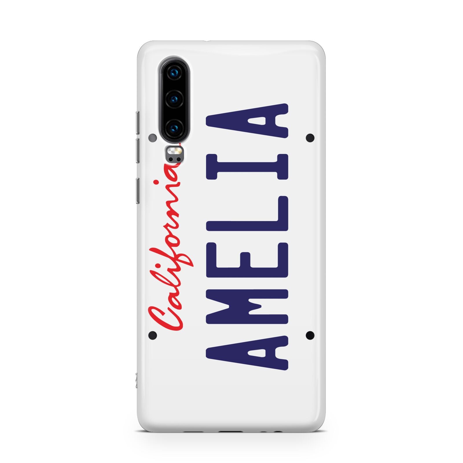 Personalised California License Plate Huawei P30 Phone Case