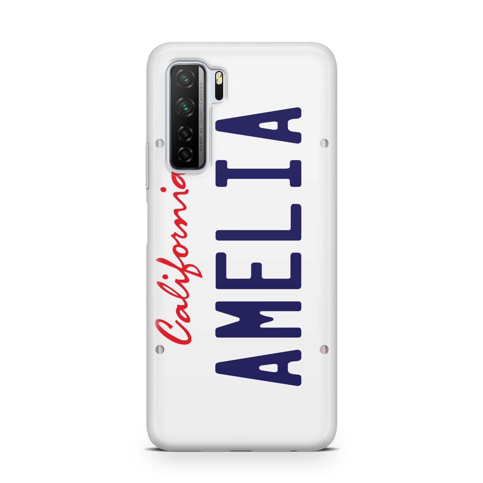 Personalised California License Plate Huawei P40 Lite 5G Phone Case