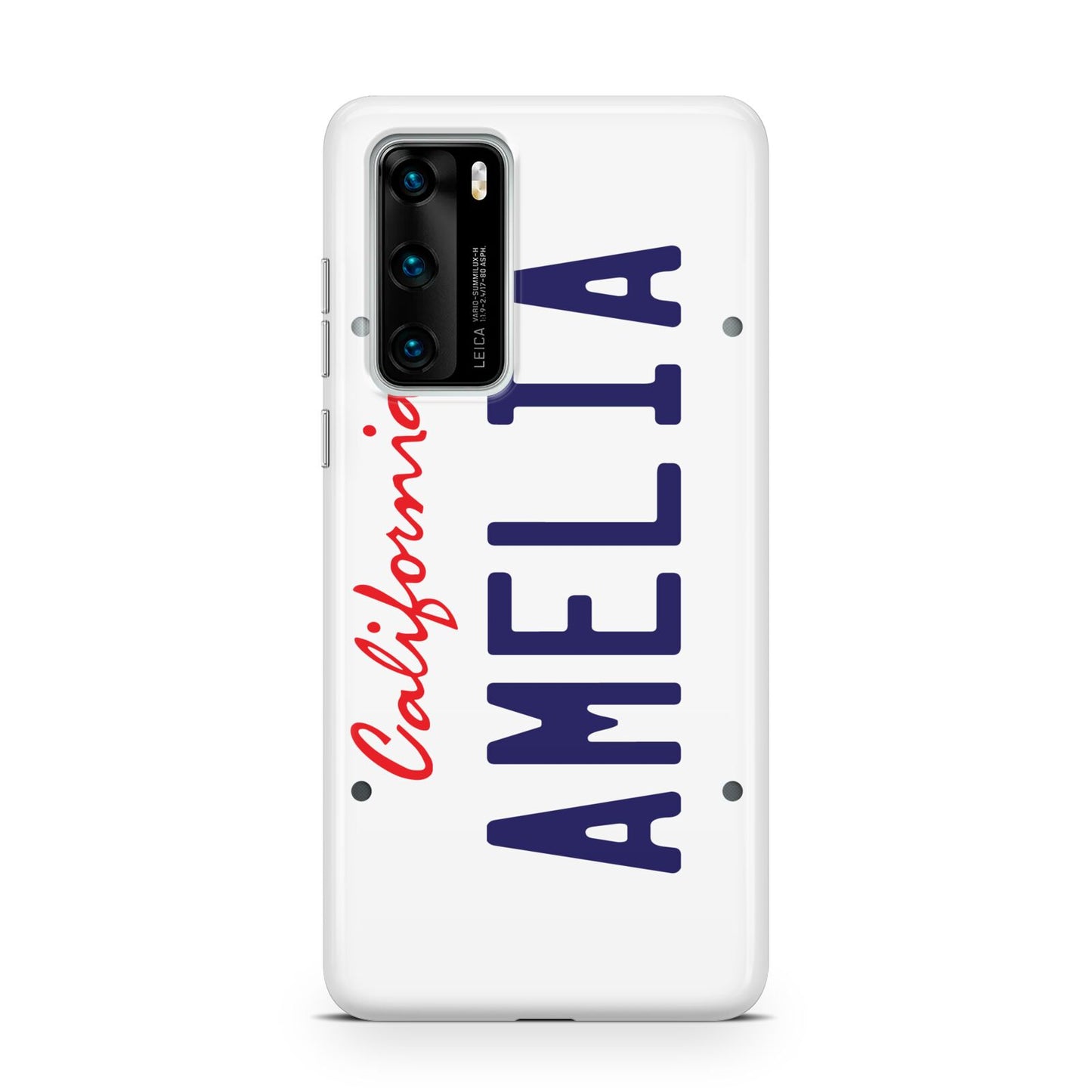 Personalised California License Plate Huawei P40 Phone Case