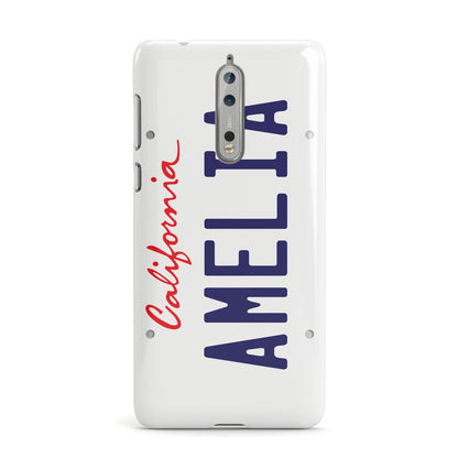 Personalised California License Plate Nokia Case