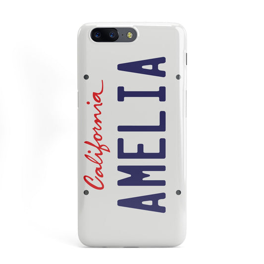 Personalised California License Plate OnePlus Case