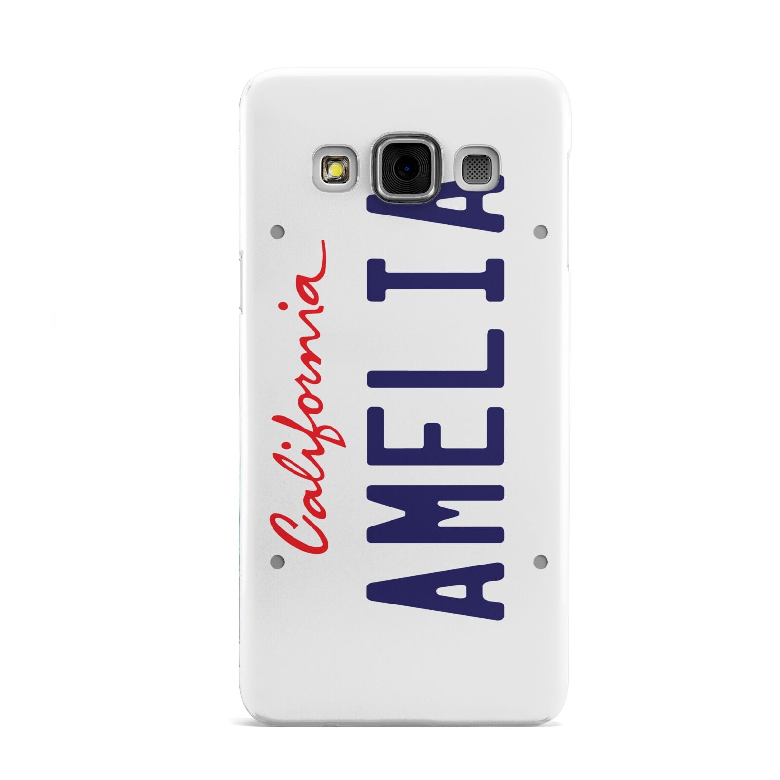 Personalised California License Plate Samsung Galaxy A3 Case