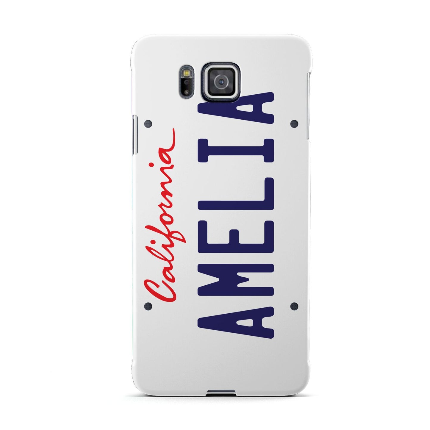 Personalised California License Plate Samsung Galaxy Alpha Case