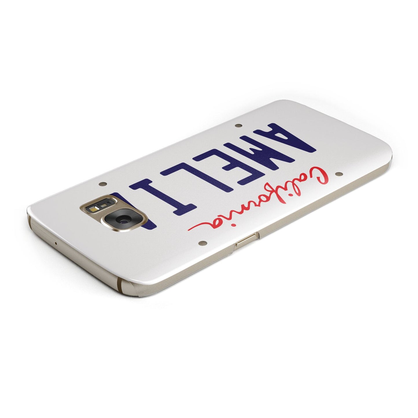 Personalised California License Plate Samsung Galaxy Case Top Cutout