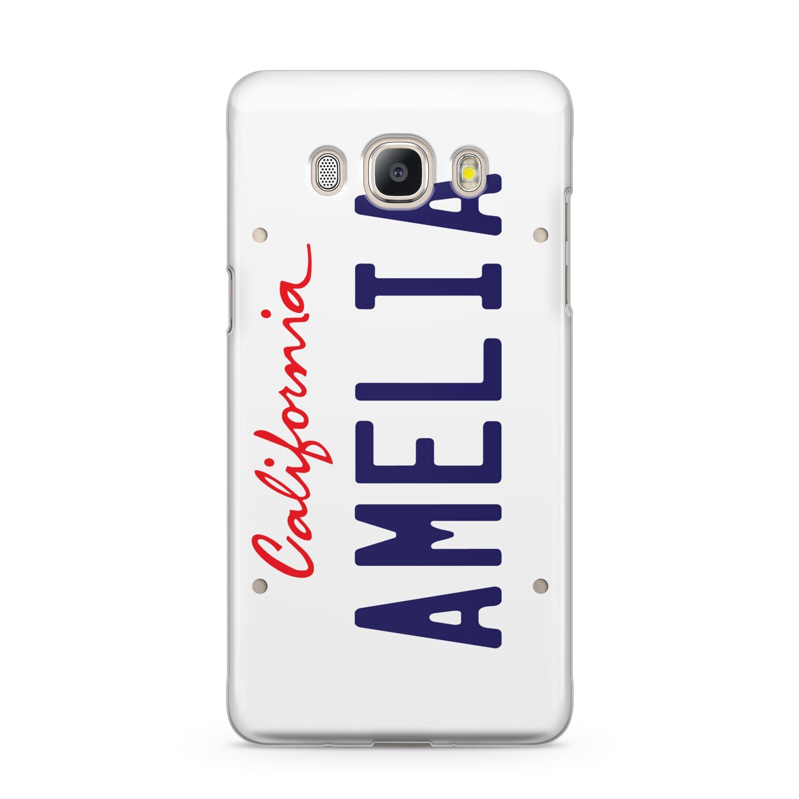 Personalised California License Plate Samsung Galaxy J5 2016 Case