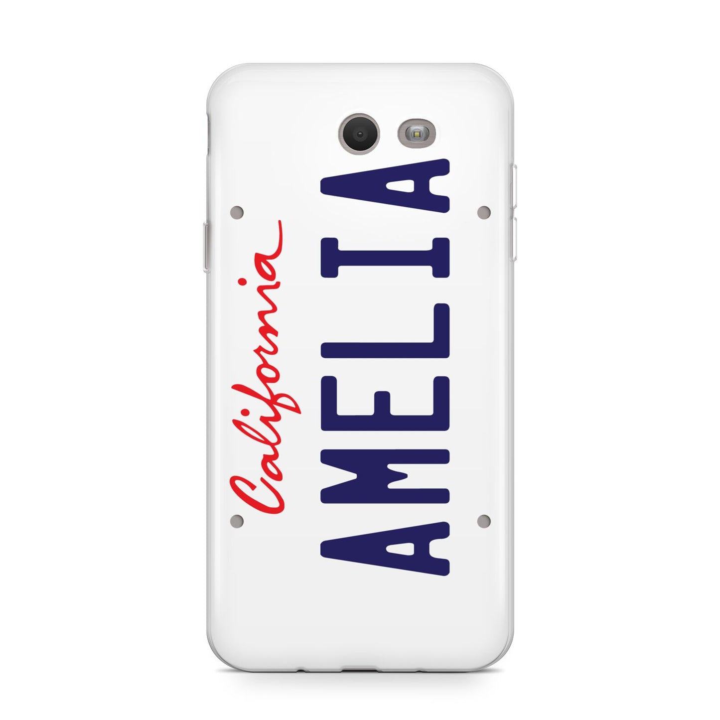 Personalised California License Plate Samsung Galaxy J7 2017 Case