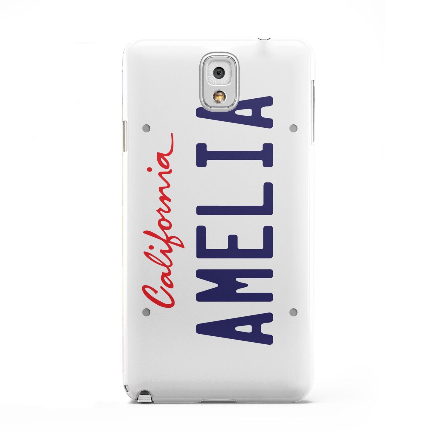 Personalised California License Plate Samsung Galaxy Note 3 Case