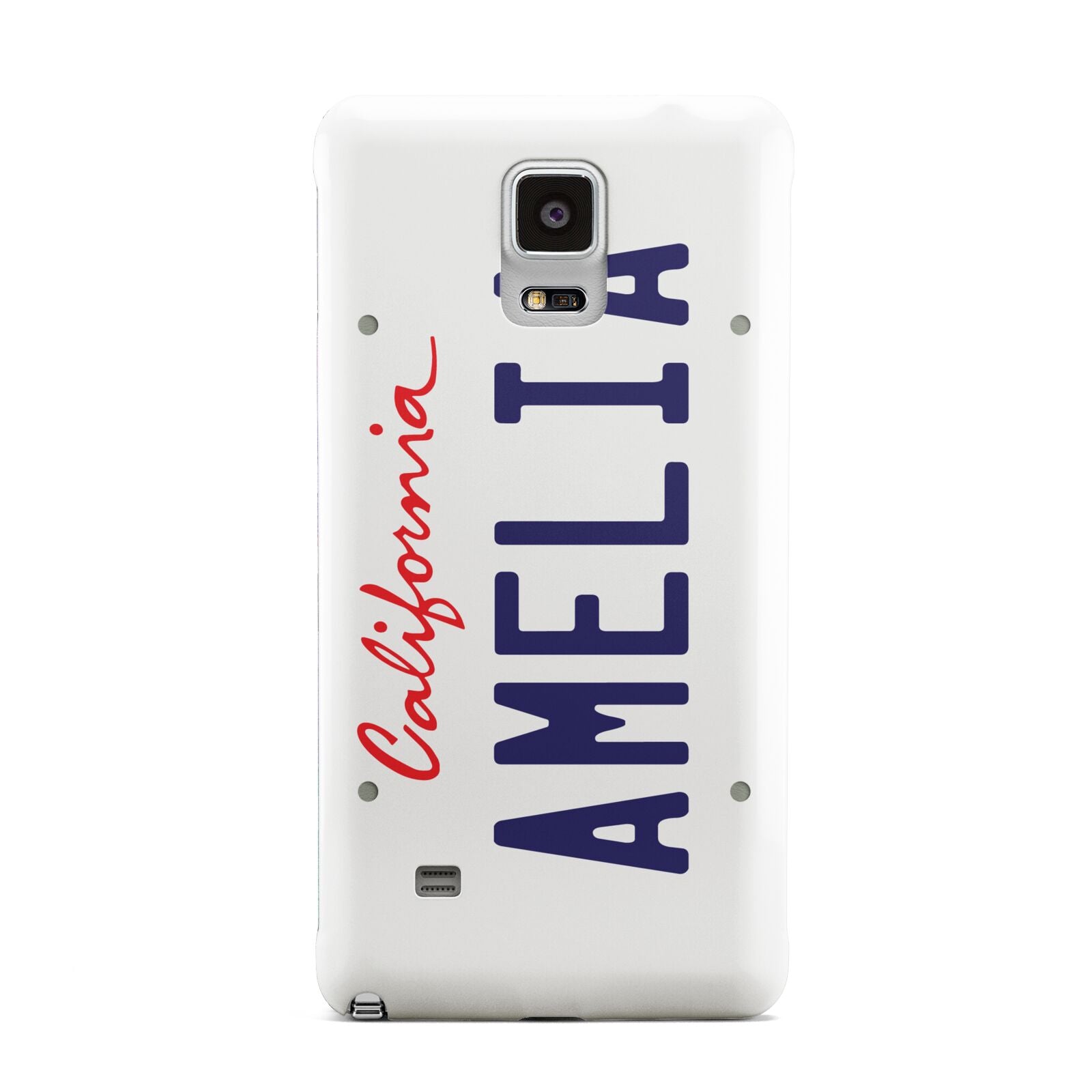 Personalised California License Plate Samsung Galaxy Note 4 Case