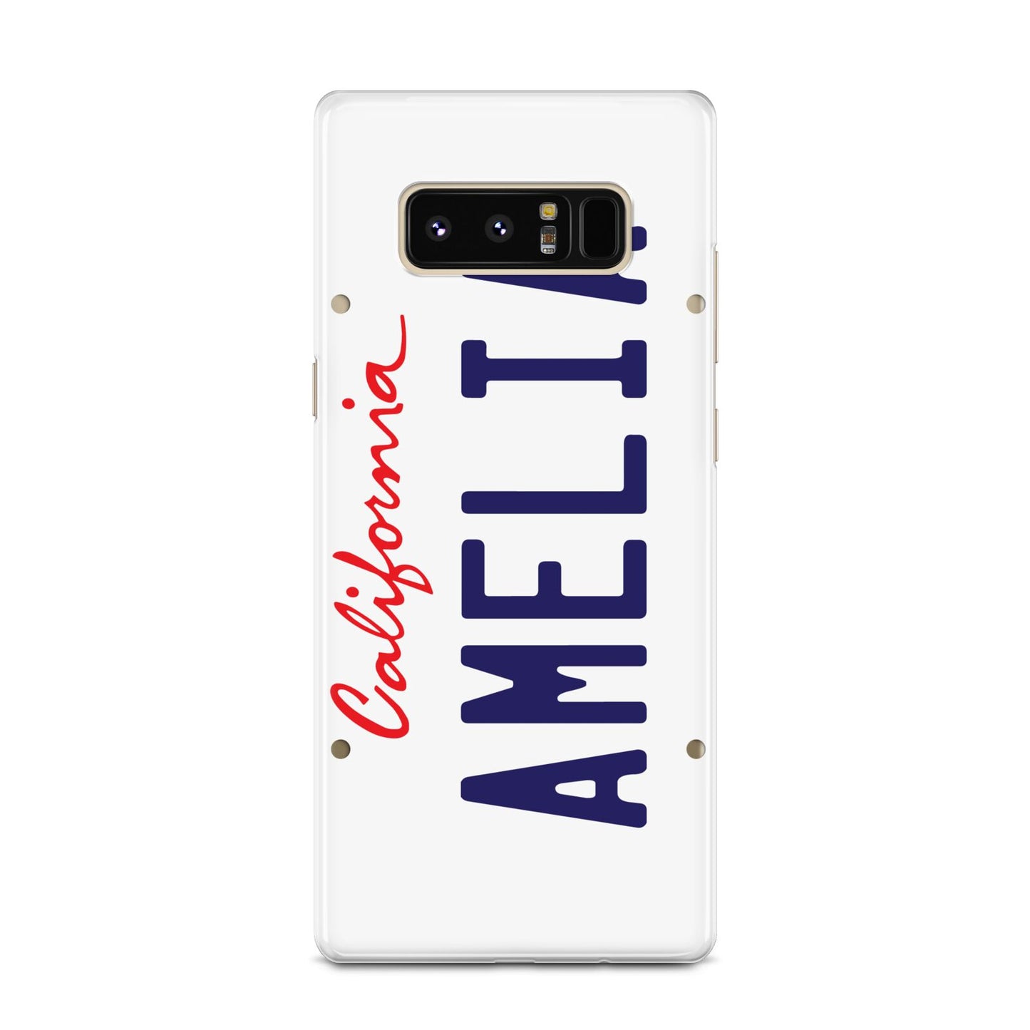 Personalised California License Plate Samsung Galaxy Note 8 Case