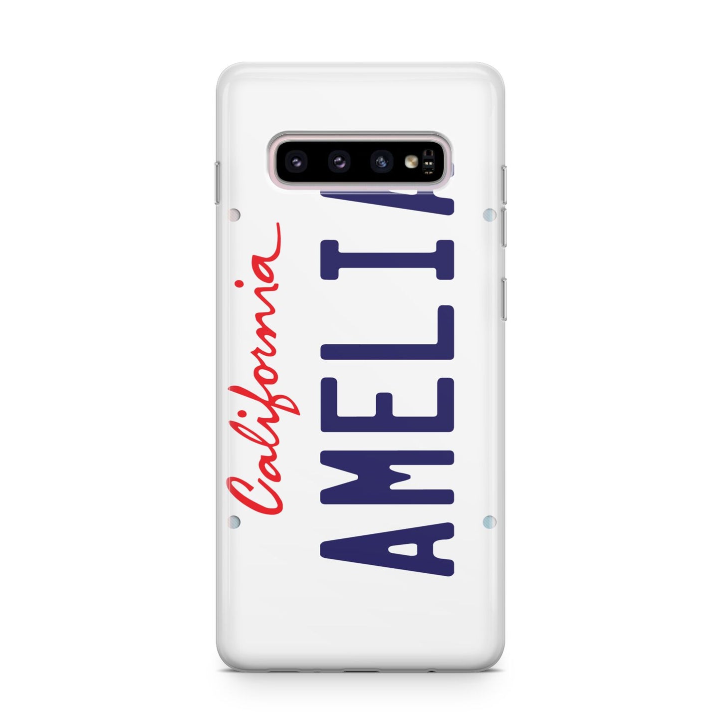 Personalised California License Plate Samsung Galaxy S10 Plus Case