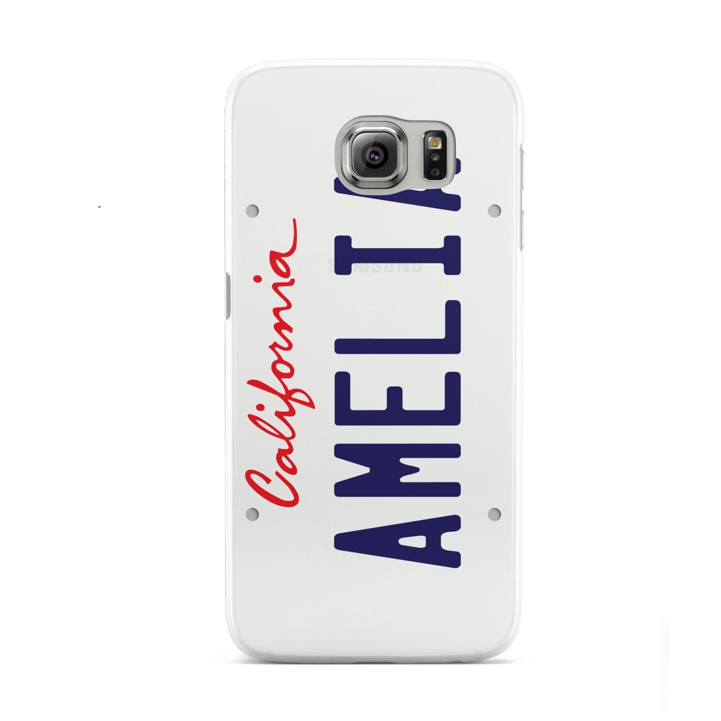 Personalised California License Plate Samsung Galaxy S6 Case