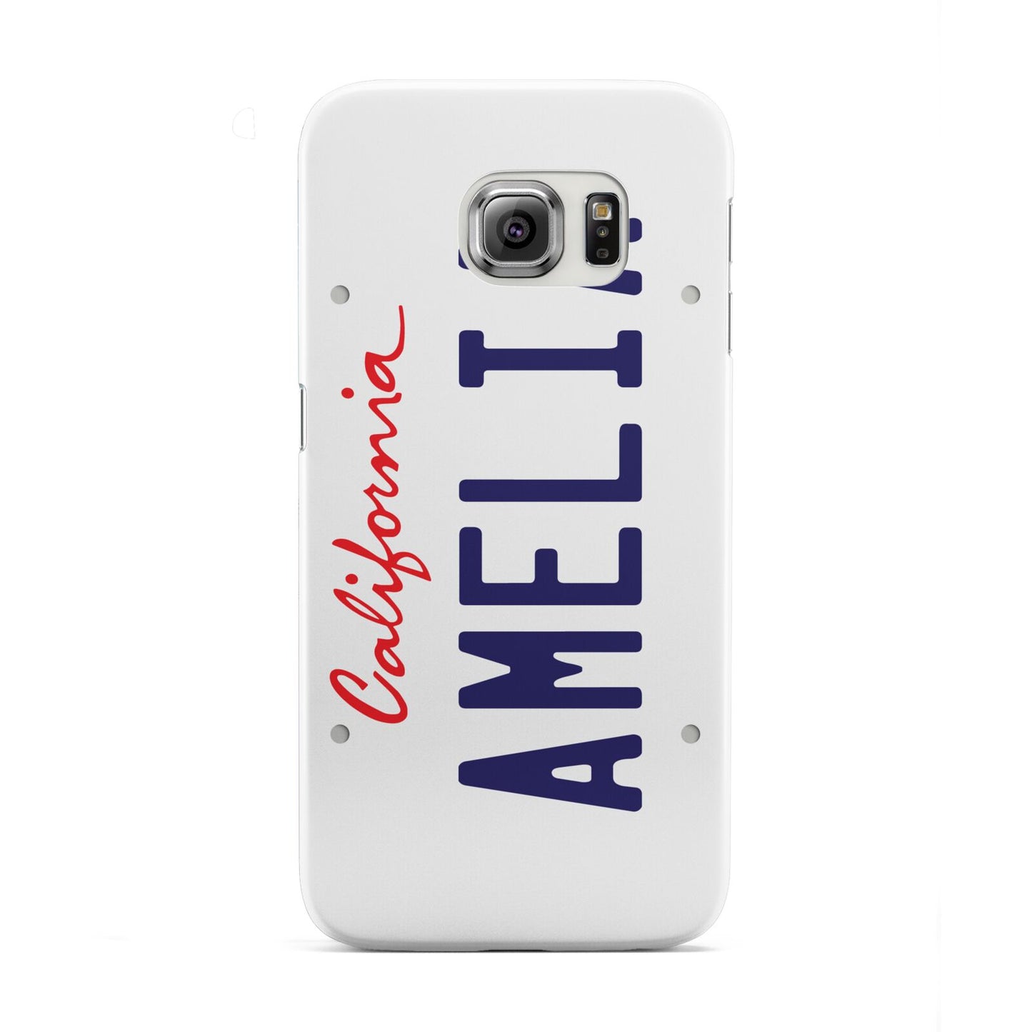 Personalised California License Plate Samsung Galaxy S6 Edge Case