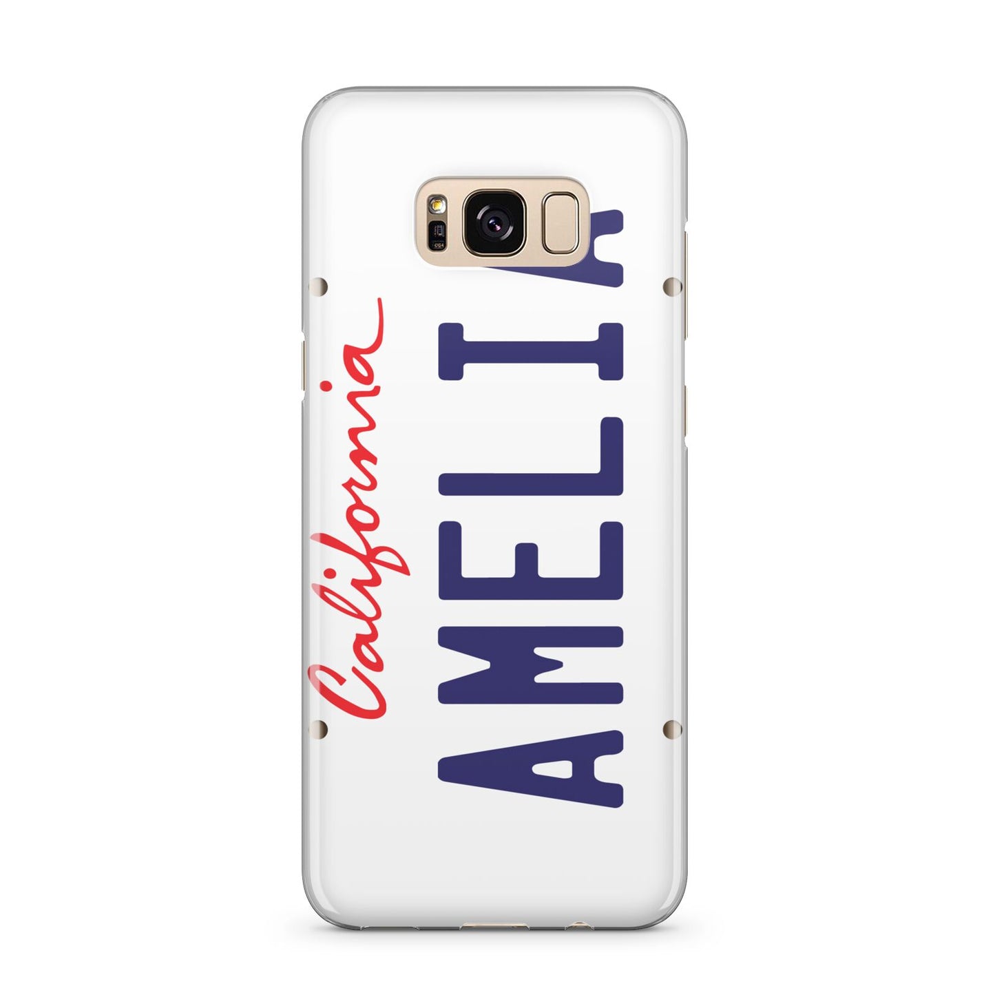 Personalised California License Plate Samsung Galaxy S8 Plus Case