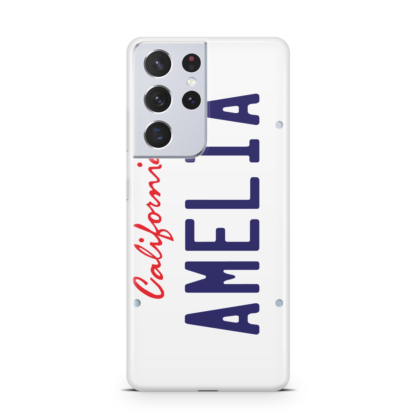 Personalised California License Plate Samsung S21 Ultra Case