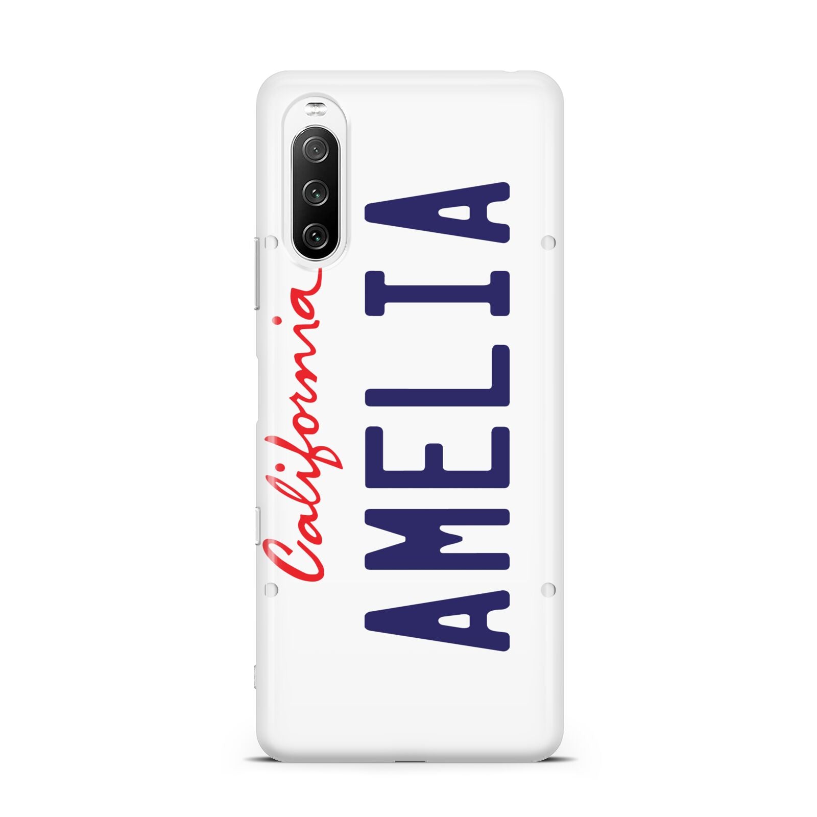 Personalised California License Plate Sony Xperia 10 III Case