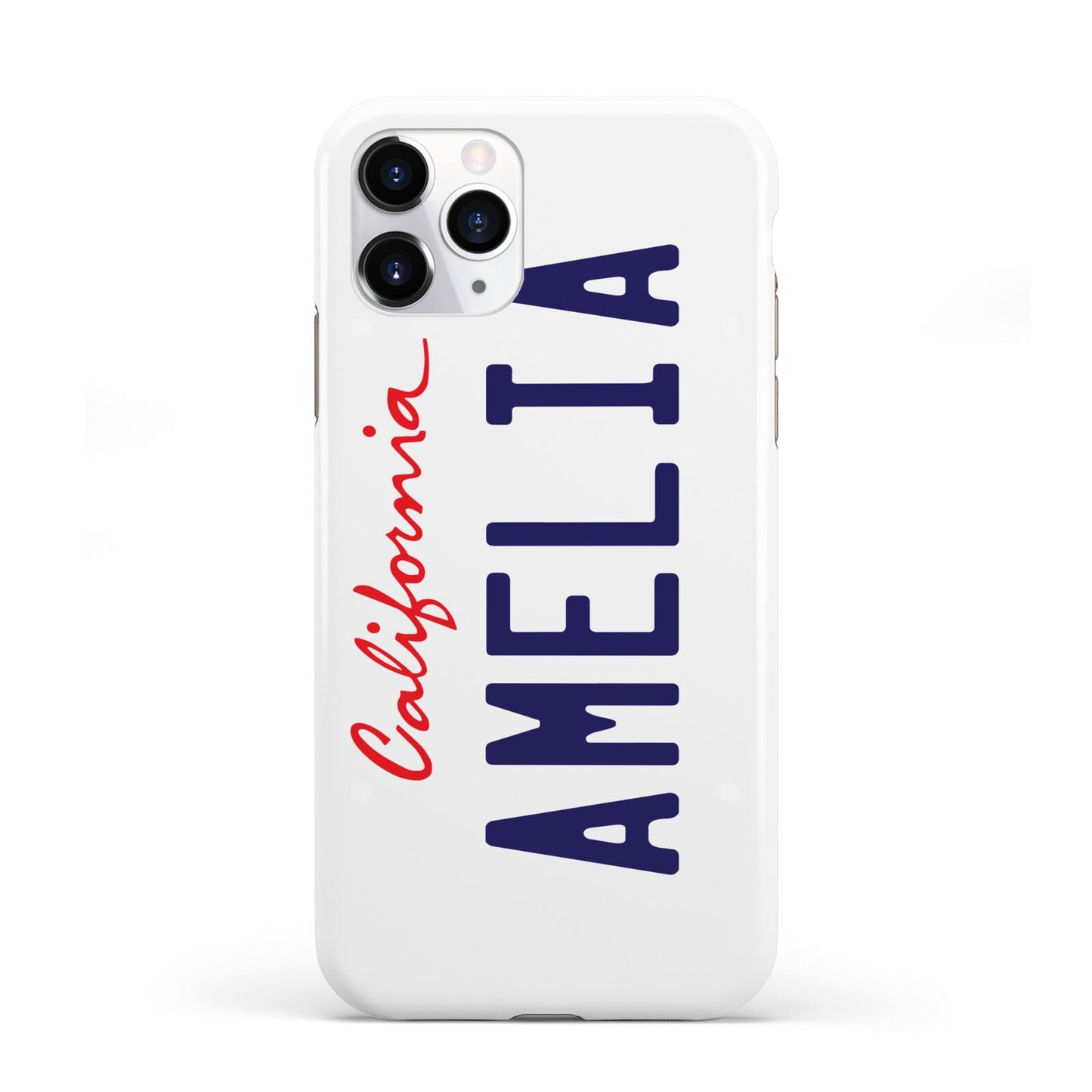 Personalised California License Plate iPhone 11 Pro 3D Tough Case