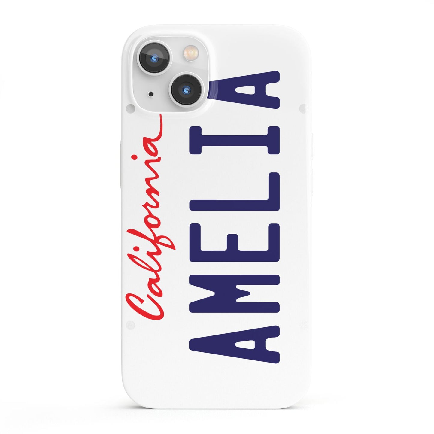 Personalised California License Plate iPhone 13 Full Wrap 3D Snap Case