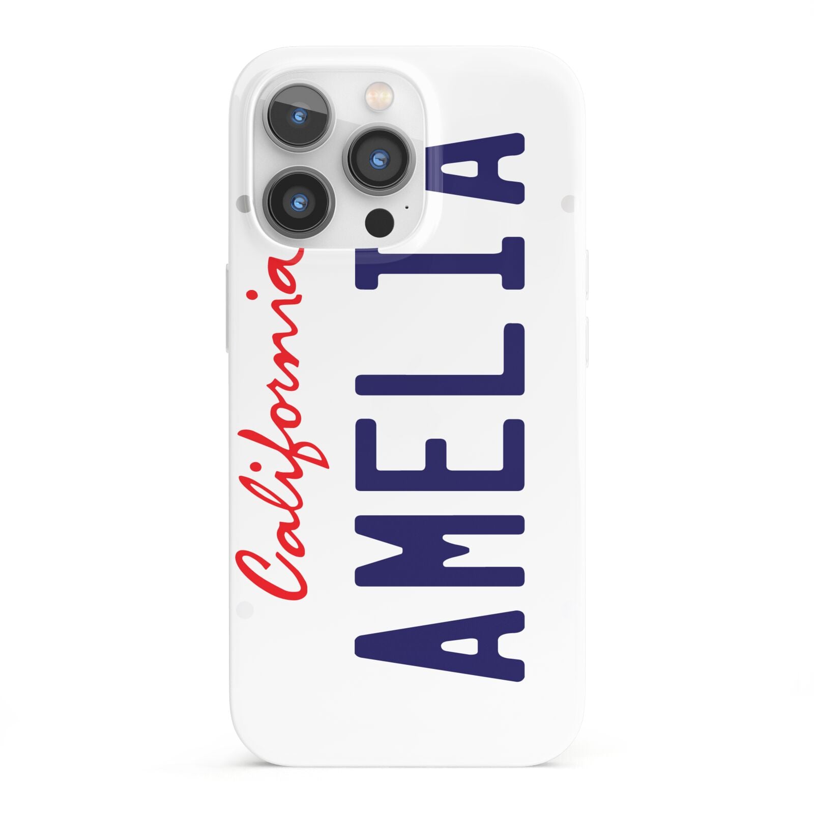 Personalised California License Plate iPhone 13 Pro Full Wrap 3D Snap Case