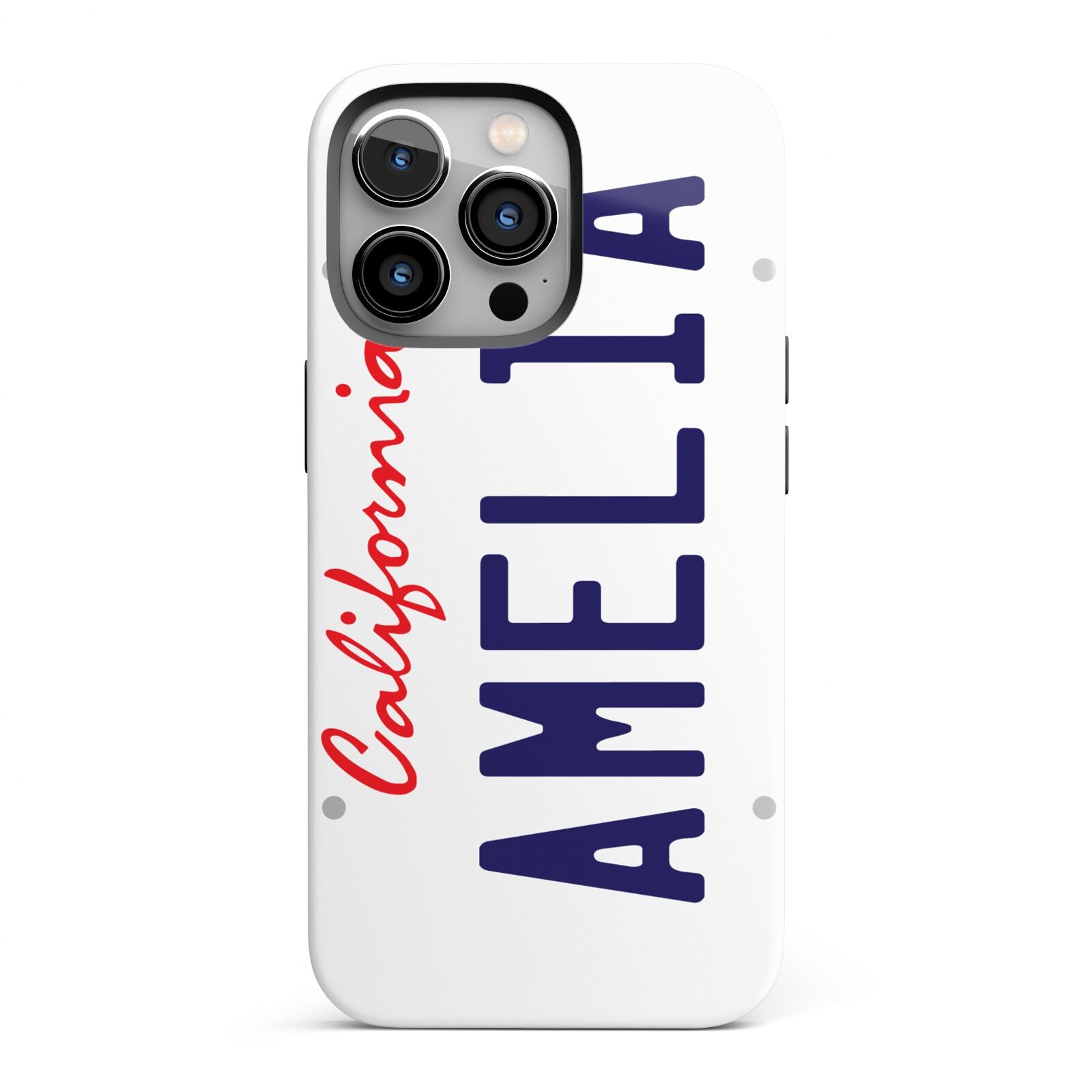 Personalised California License Plate iPhone 13 Pro Full Wrap 3D Tough Case