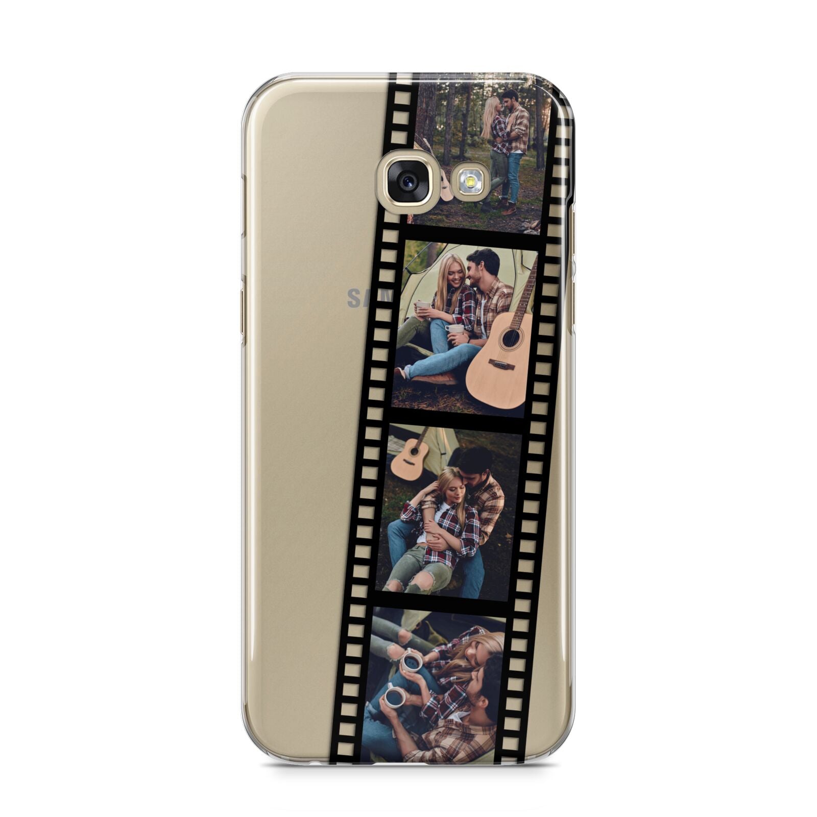 Personalised Camera Film Photo Samsung Galaxy A5 2017 Case on gold phone