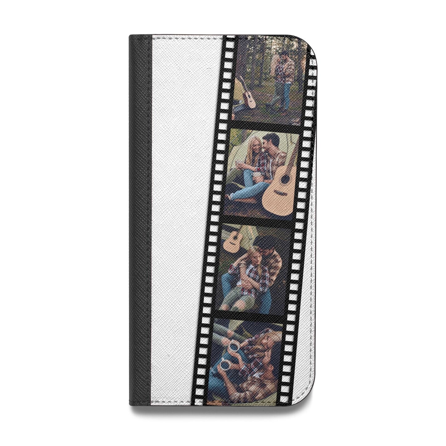 Personalised Camera Film Photo Vegan Leather Flip Samsung Case