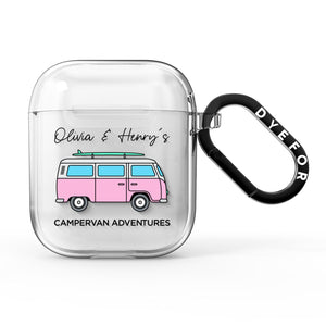 Personalisierte Campervan Adventures AirPods Hülle