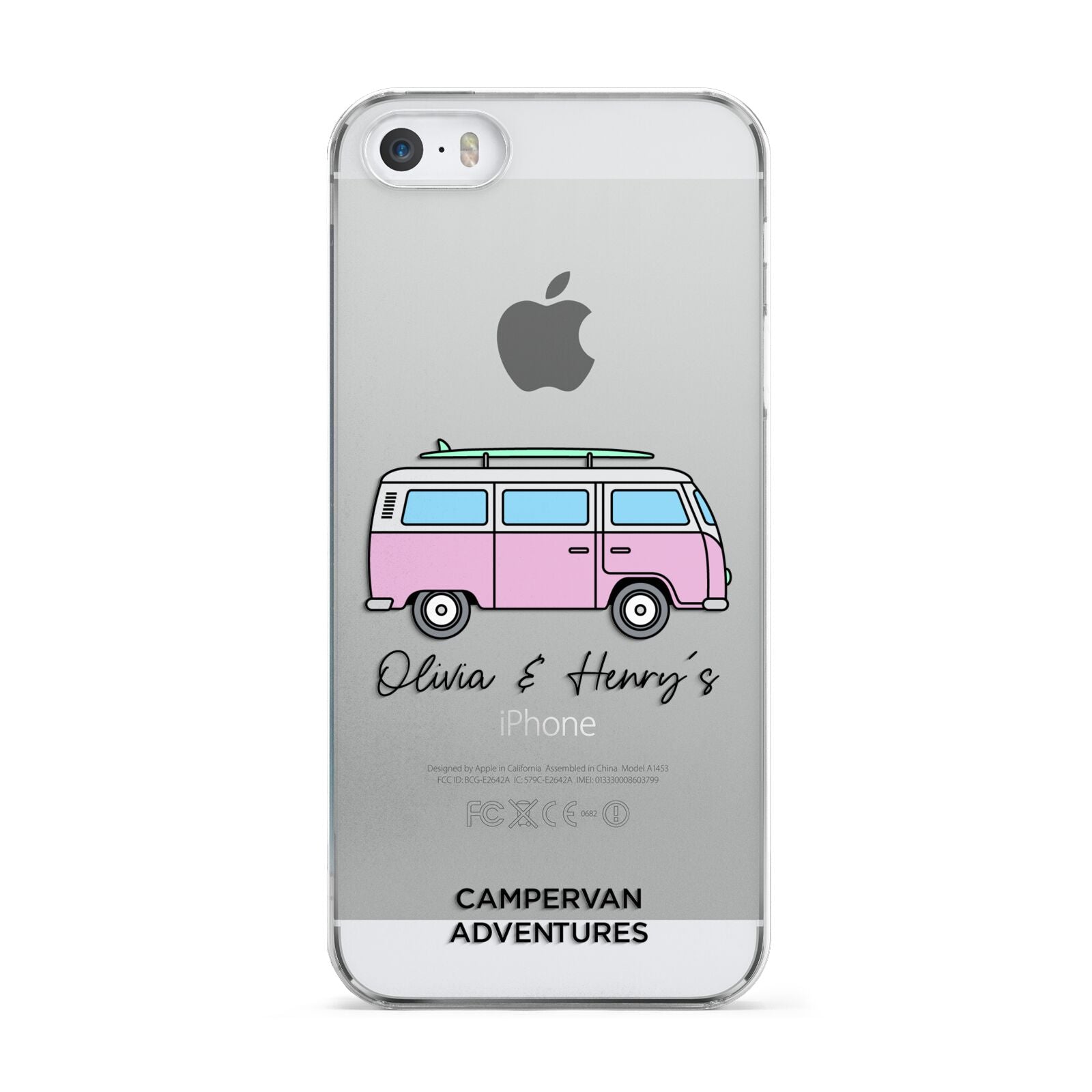 Personalised Campervan Adventures Apple iPhone 5 Case