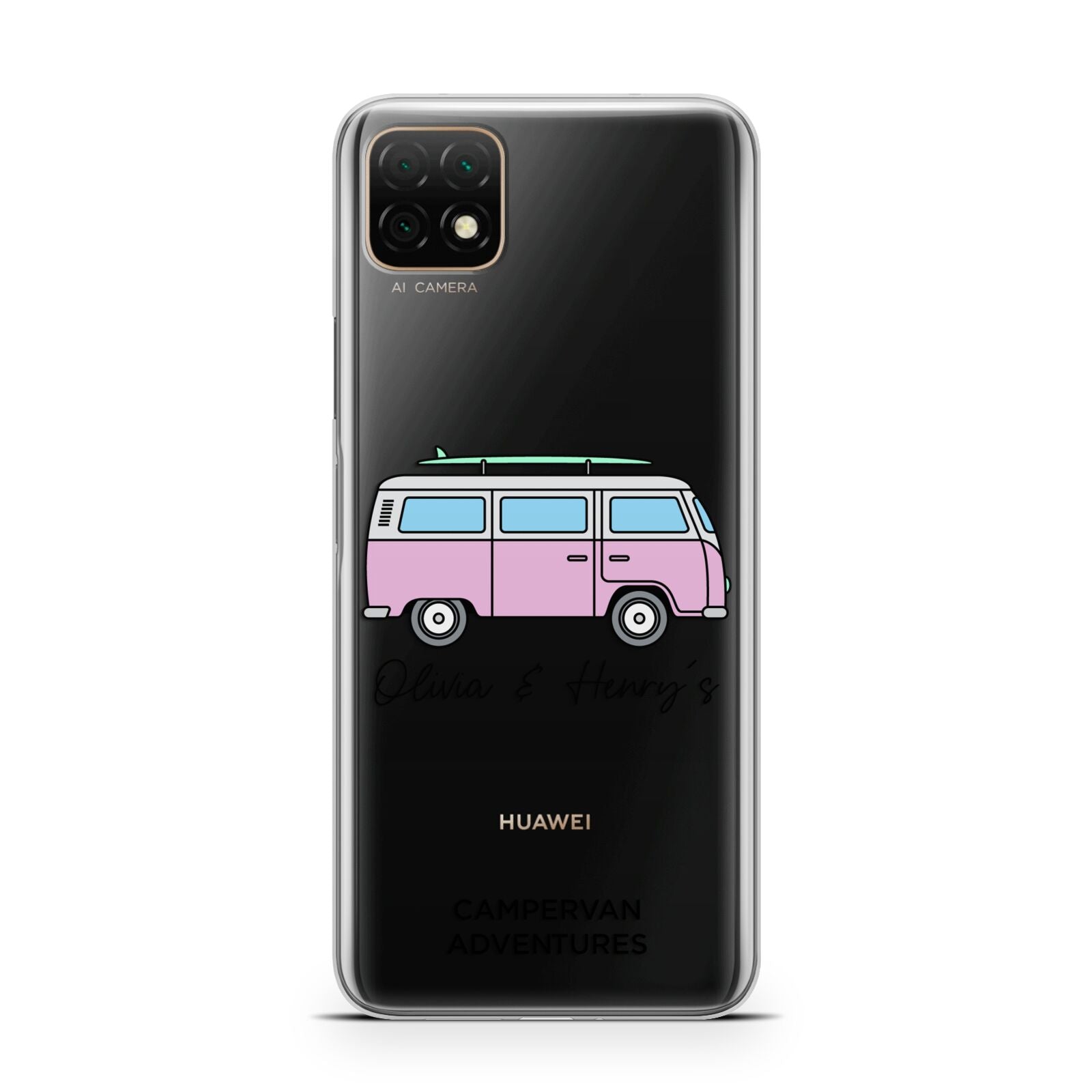 Personalised Campervan Adventures Huawei Enjoy 20 Phone Case